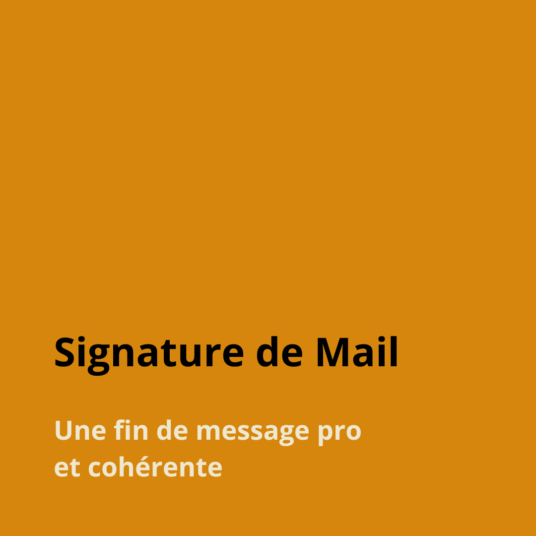 optionnel -signature de mail