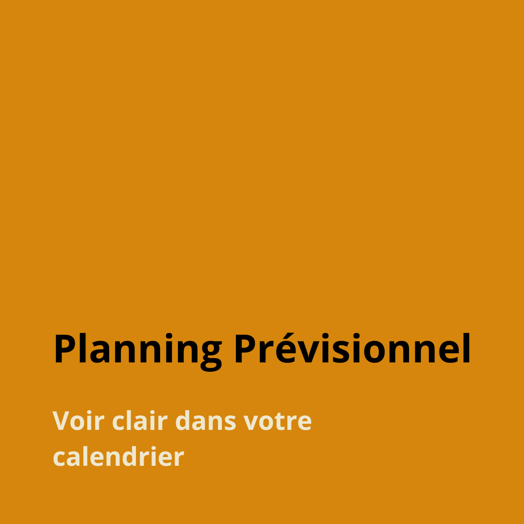 optionnel - planning prévisionnel